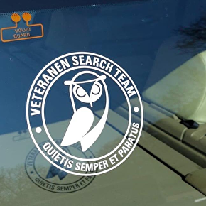 Autosticker wit VST binnenkant