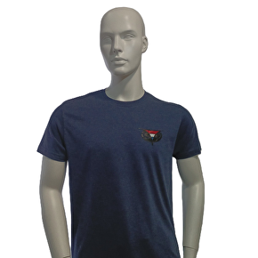 T-shirt Uil Nederlandse vlag blauw